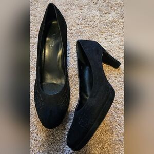 Vaneli Black Suede Pumps, Size 8.5 N